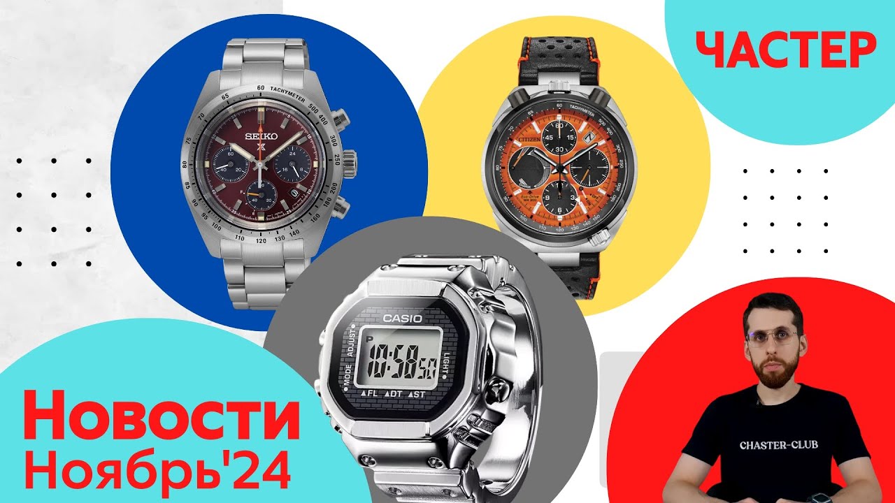 Анонсы Casio, Seiko и Citizen: Кольца, Мода, Авто
