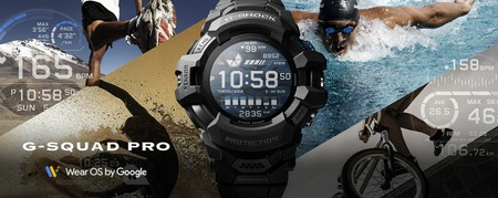 Рекламный кадр G-Squad Pro с Wear OS by Google