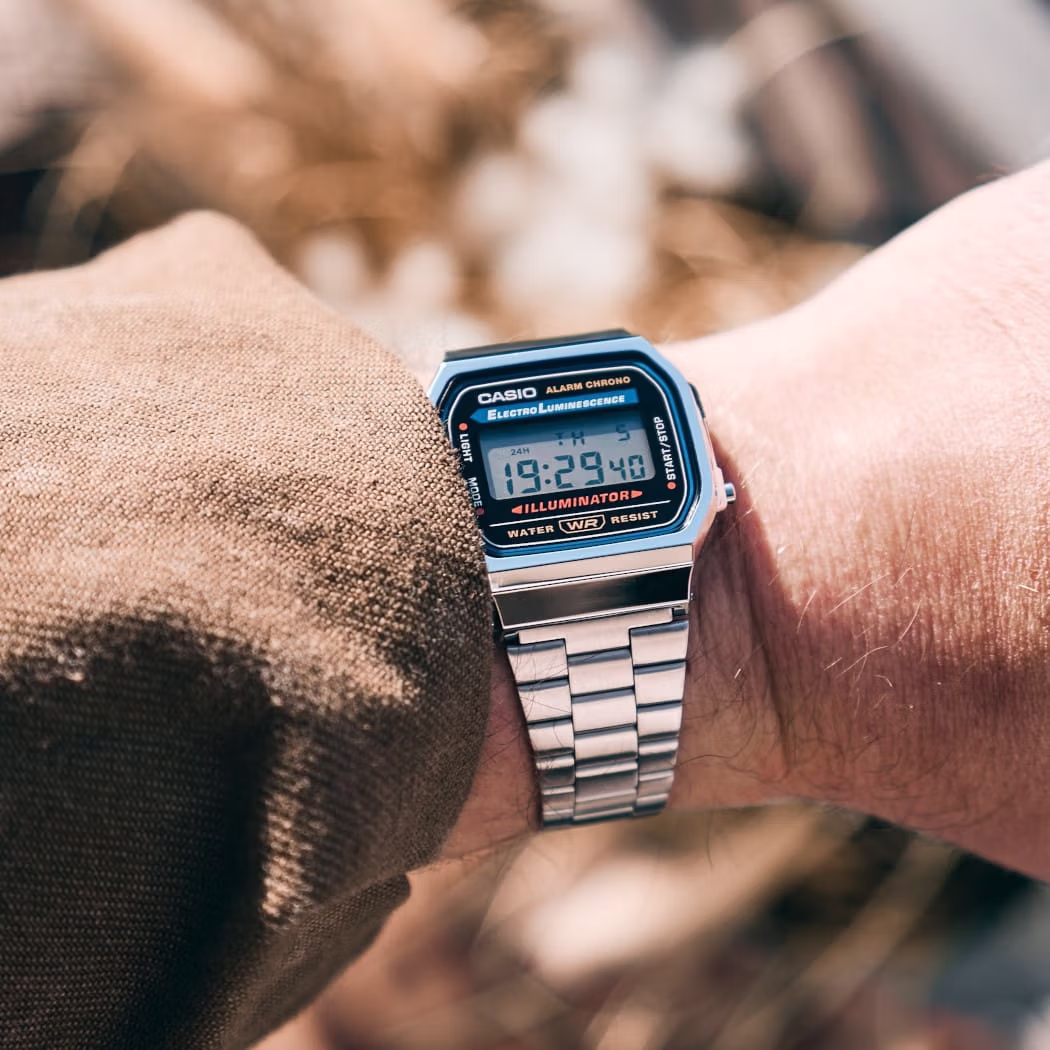 Casio A168WA-1 на руке