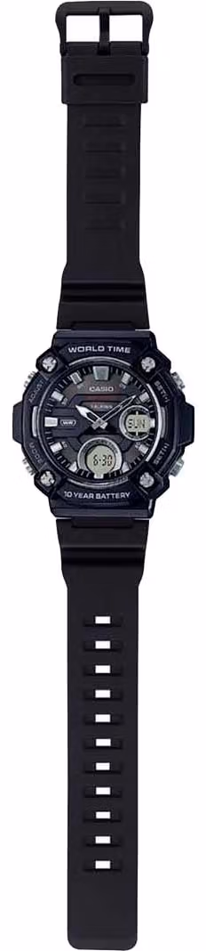 Casio AEQ-120W-1A с расправленным ремешком