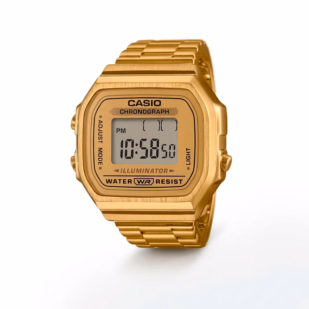 Золотистые Casio CRW-002G-9A с IP-покрытием