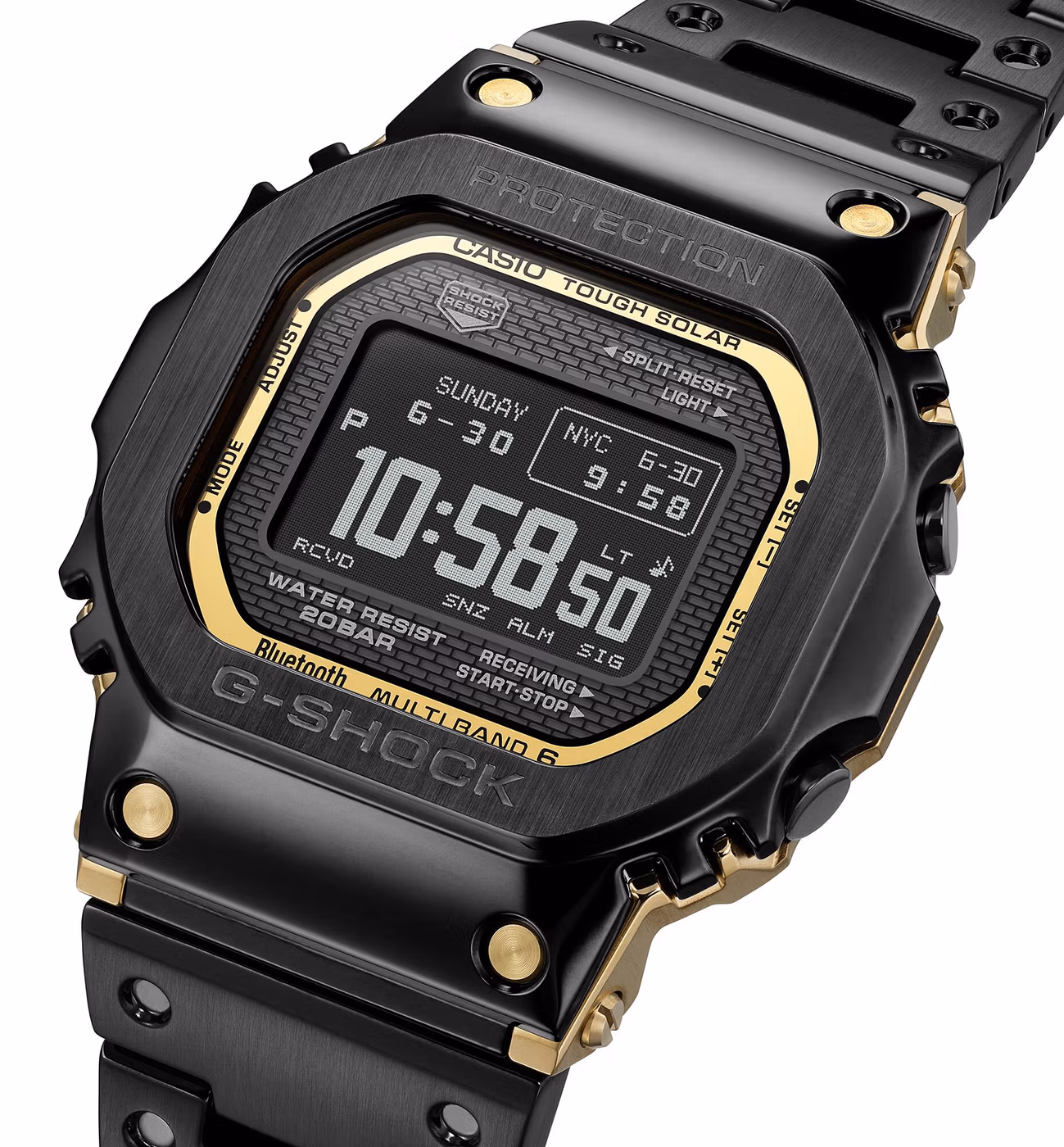 Дисплей MIP-LCD в золотистой рамке на GMW-BZ5000BD-1