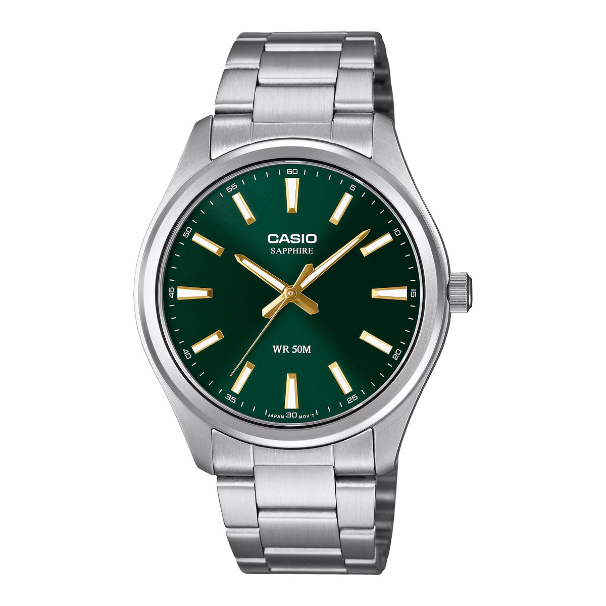 Casio MTS-120: стальные часы с сапфировым стеклом в четырёх цветах