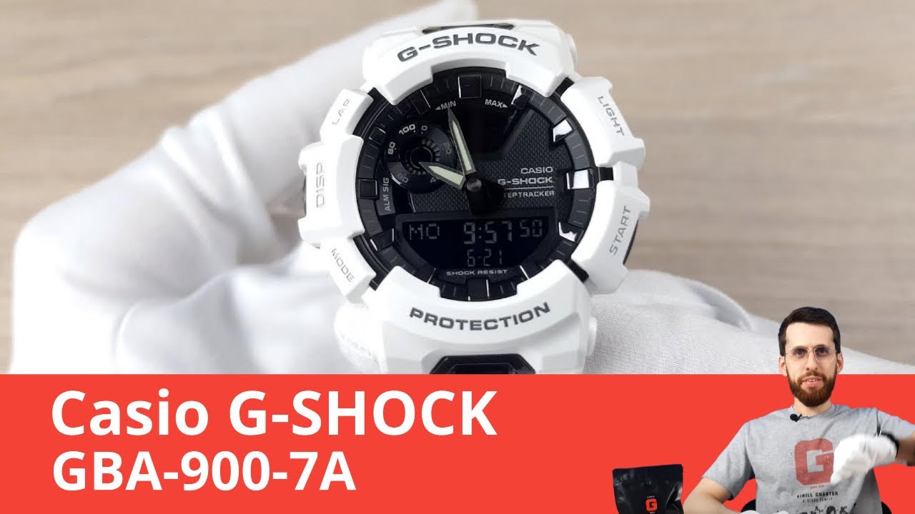 Частер: Белоснежные G-SHOCK для спортсменов / Casio GBA-900-7A