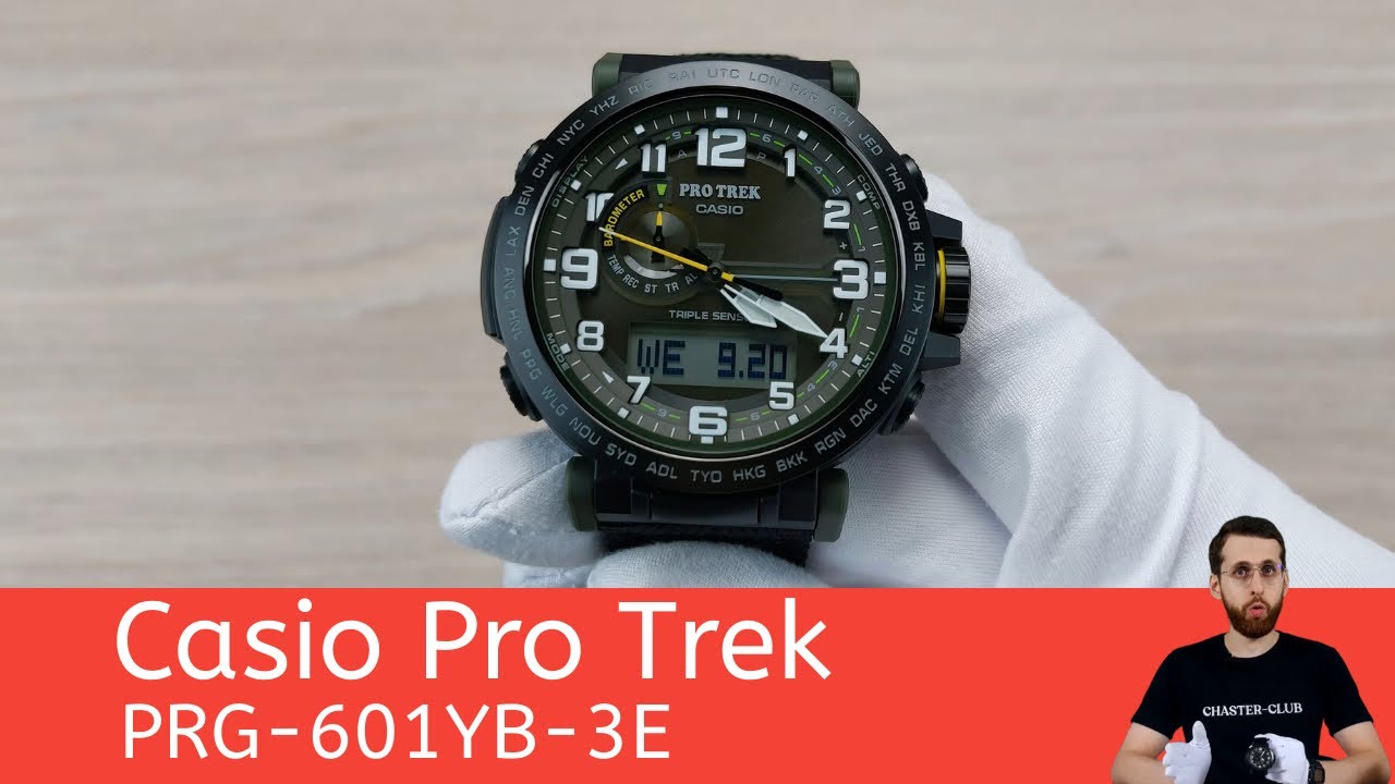 Частер: Биополимер и переработанные бутылки  / Casio Pro Trek PRG-601YB-3E