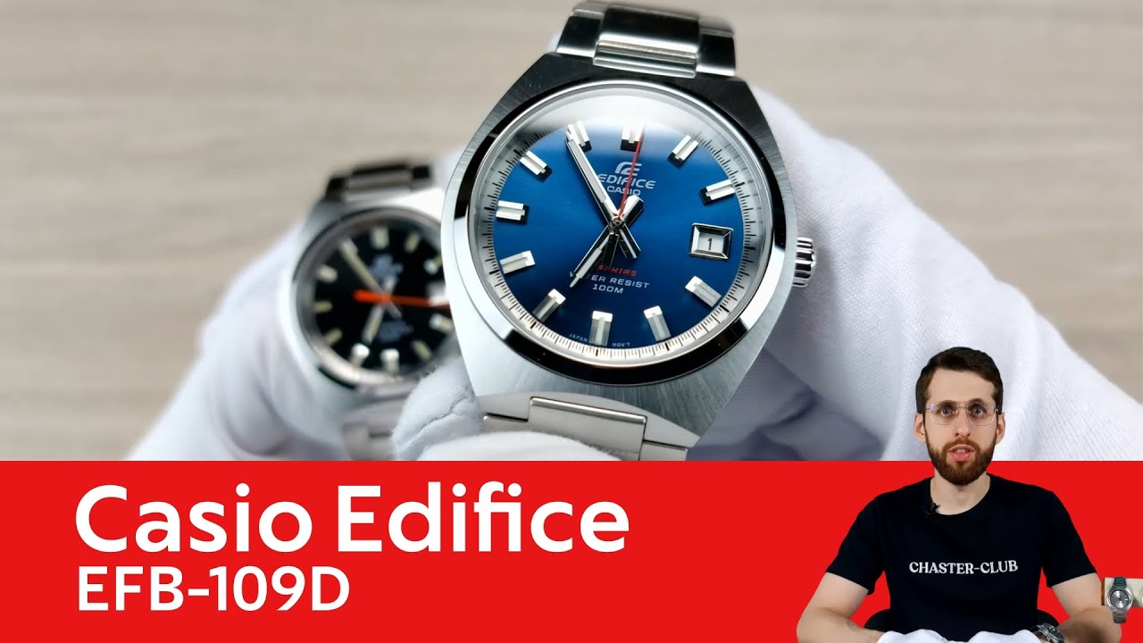 Частер: Бочка и литой браслет / Casio Edifice EFB-109D