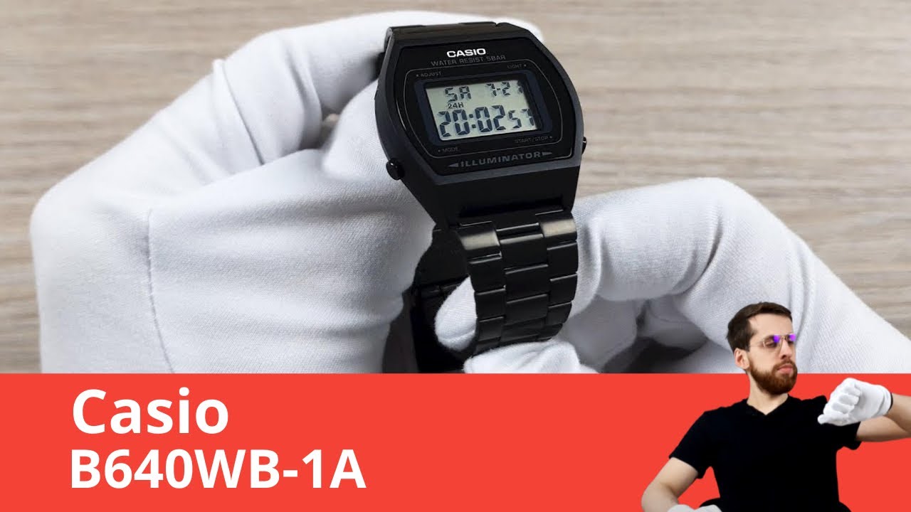 Частер: Casio B640WB-1A - Обзор и Настройка