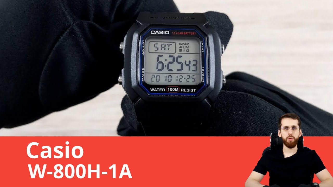 Частер: Casio W-800H-1A - Обзор и Настройка