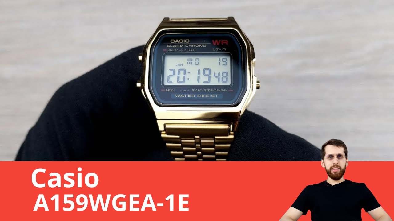 Частер: Часы Casio A159WGEA-1E / Обзор и настройка