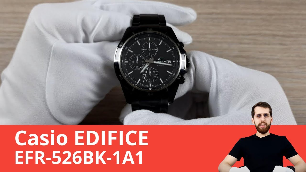 Частер: Часы Casio Edifice EFR-526BK-1A1 - Обзор и Настройка