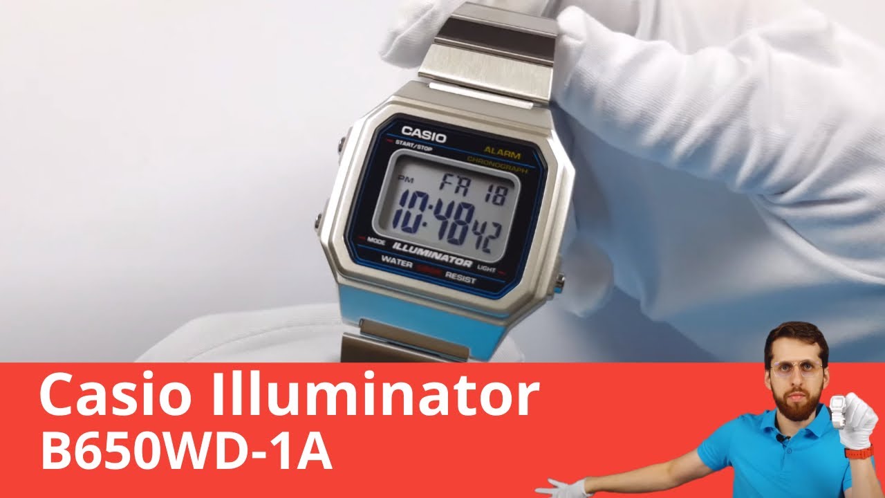 Частер: Часы Casio Illuminator B650WD-1A (из к/ф Проект «Сила»). Обзор и настройка.