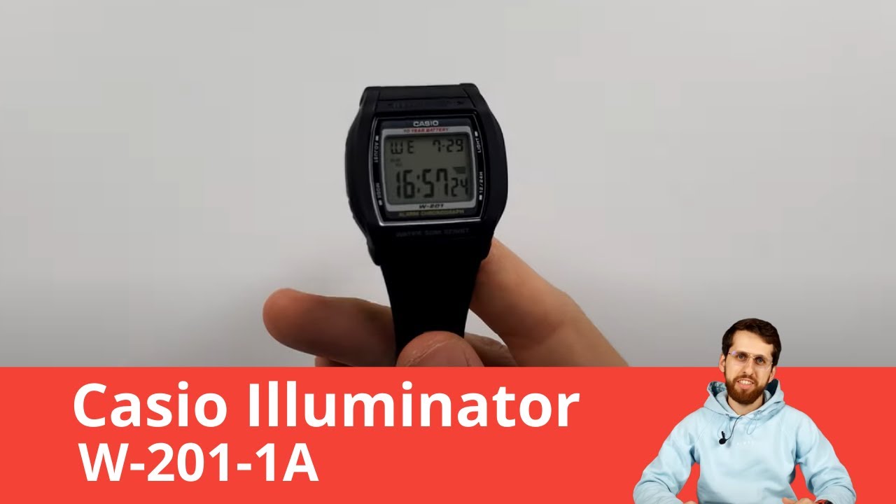 Частер: Часы Casio Illuminator W-201-1A. Обзор и настройка.