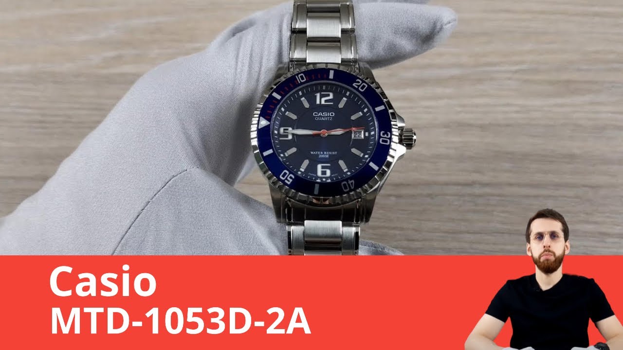 Частер: Часы Casio MTD-1053D-2A - Обзор и Настройка