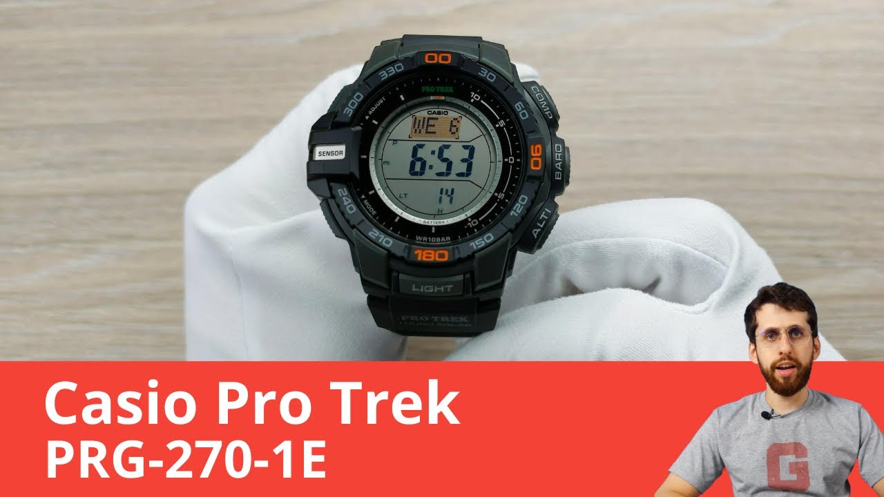 Частер: Часы и для путешествий, и для городской среды / Casio Pro Trek PRG-270-1E
