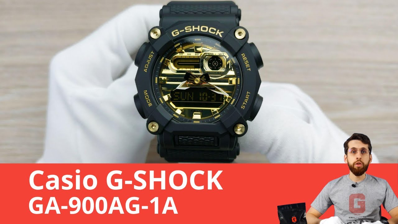 Частер: Чёрно-золотые G-SHOCK / Casio GA-900AG-1A