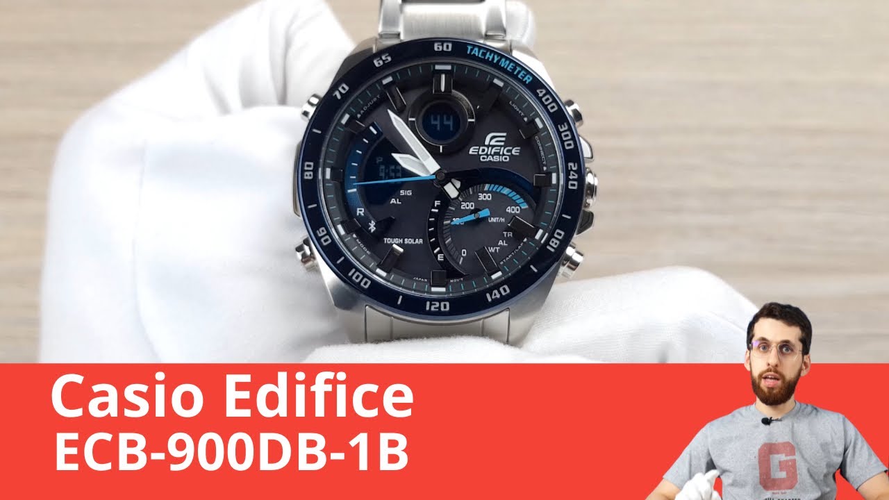 Частер: Динамичный хронограф с Bluetooth / Casio Edifice ECB-900DB-1B