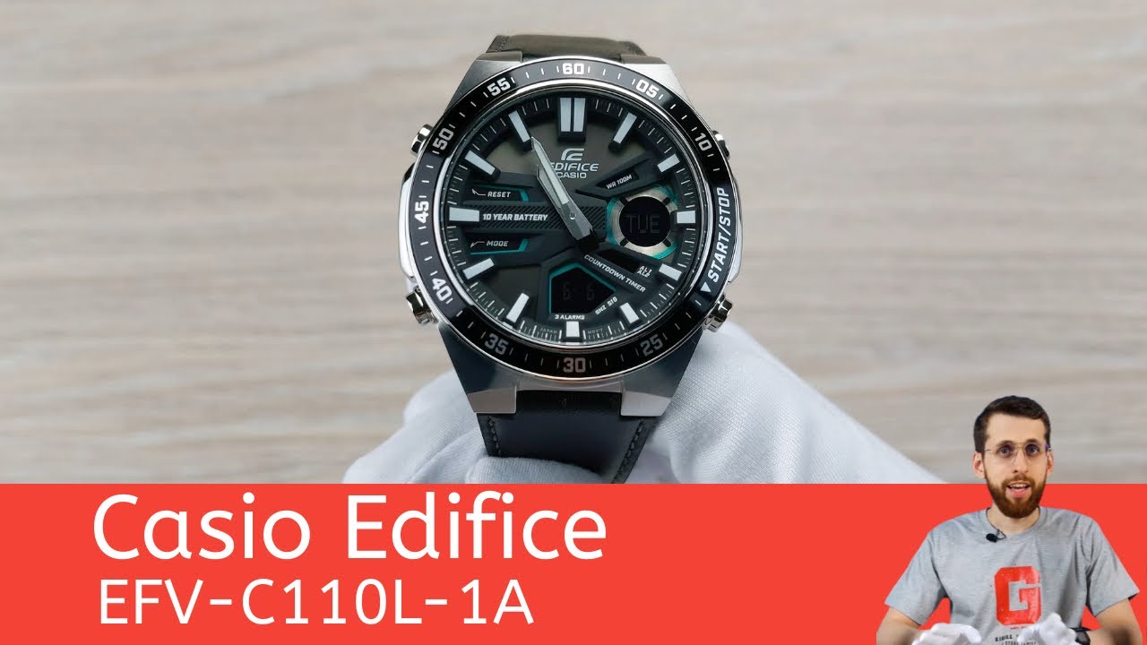 Частер: Динамика, драйв и записная книжка / Casio Edifice EFV-C110L-1A