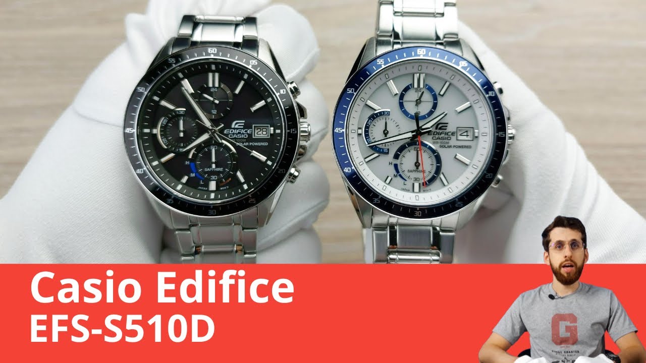 Частер: Ежедневные хронографы Edifice / Casio EFS-S510D-1A и Casio EFS-S510D-7B
