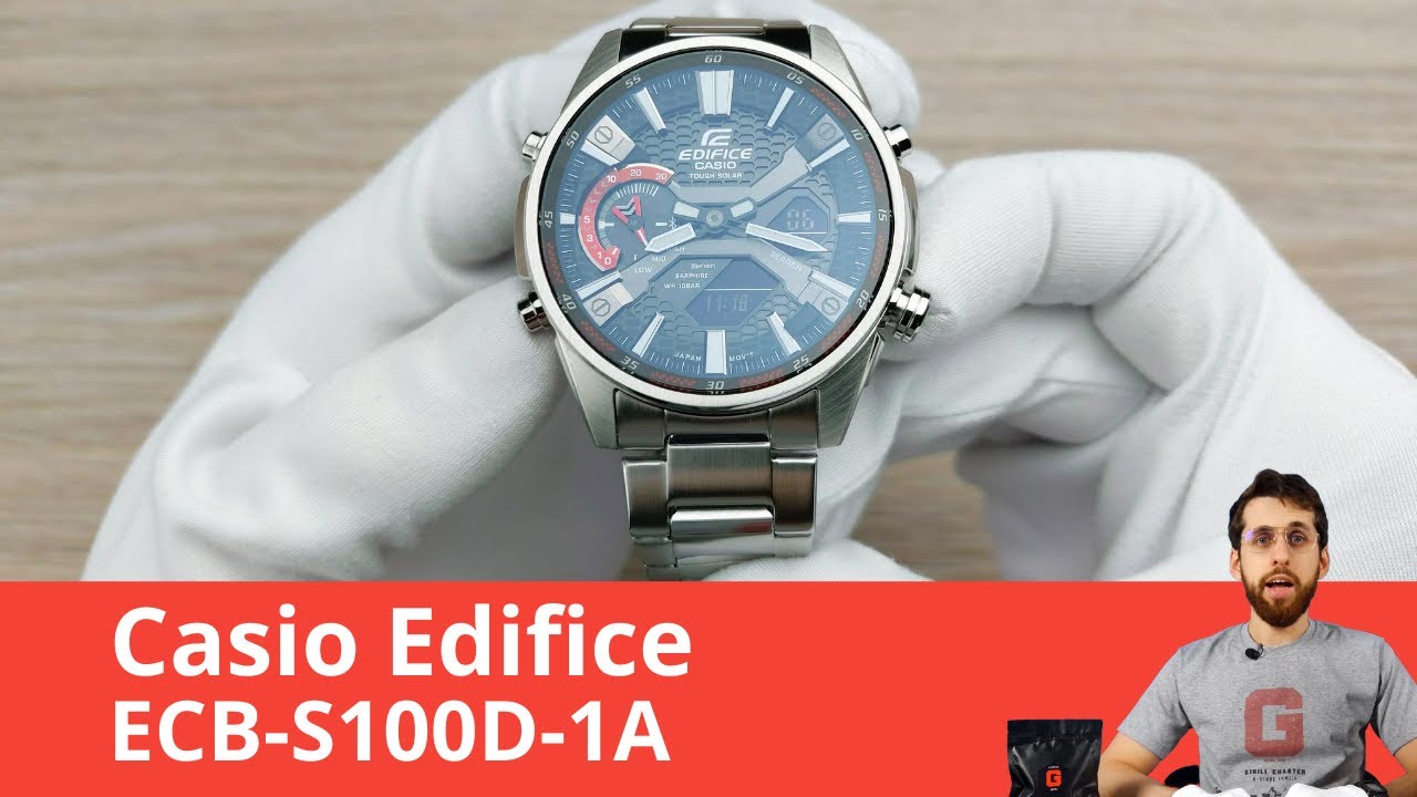 Частер: Функциональные и динамичные Edifice / Casio ECB-S100D-1A