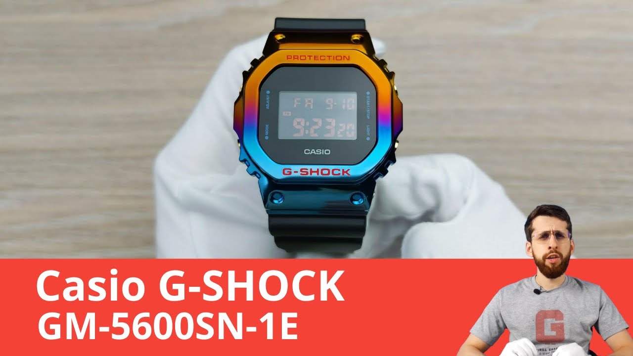Частер: G-SHOCK в цветной стали / Casio GM-5600SN-1E