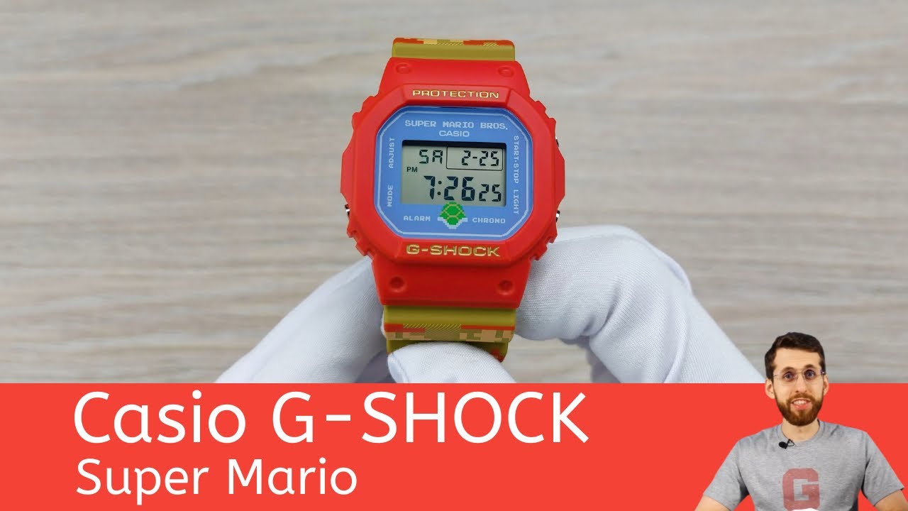 Частер: G-SHOCK x Mario / Casio DW-5600SMB-4E