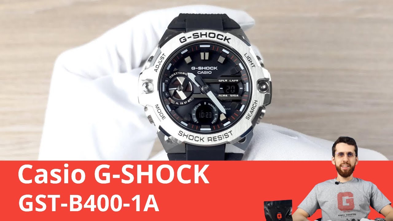 Частер: Горячая Новинка 2021 года / Casio G-SHOCK GST-B400-1A