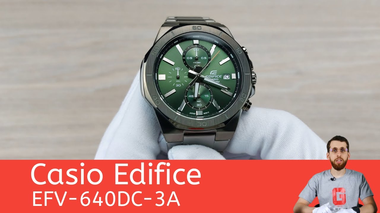 Частер: Графитовая зелень / Casio Edifice EFV-640DC-3A