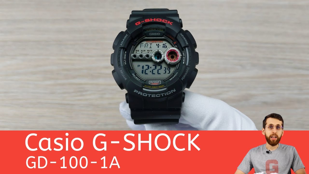 Частер: Легенда с точным таймером и батарей на 7 лет / Casio G-SHOCK GD-100-1A