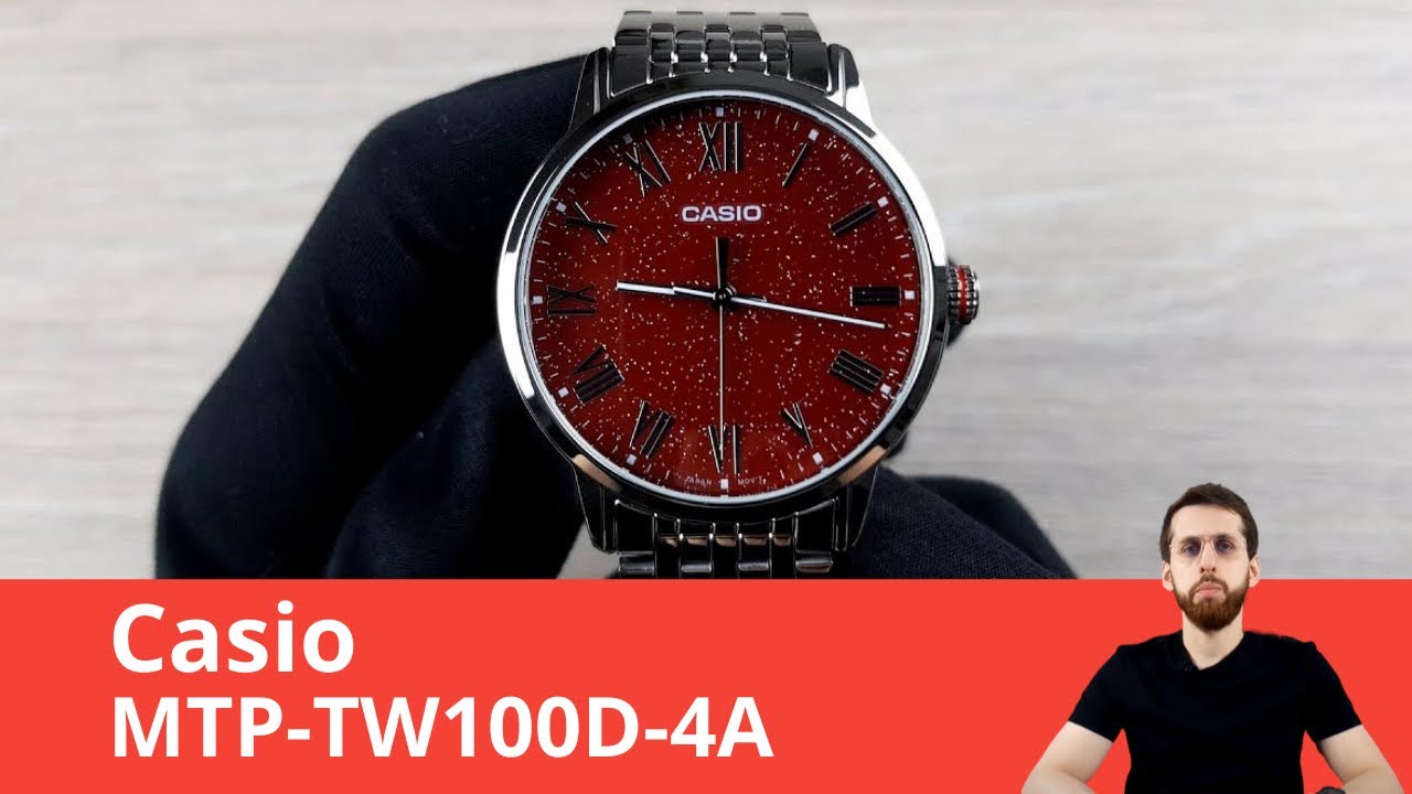 Частер: Мужские часы с блёстками / Casio MTP-TW100D-4A