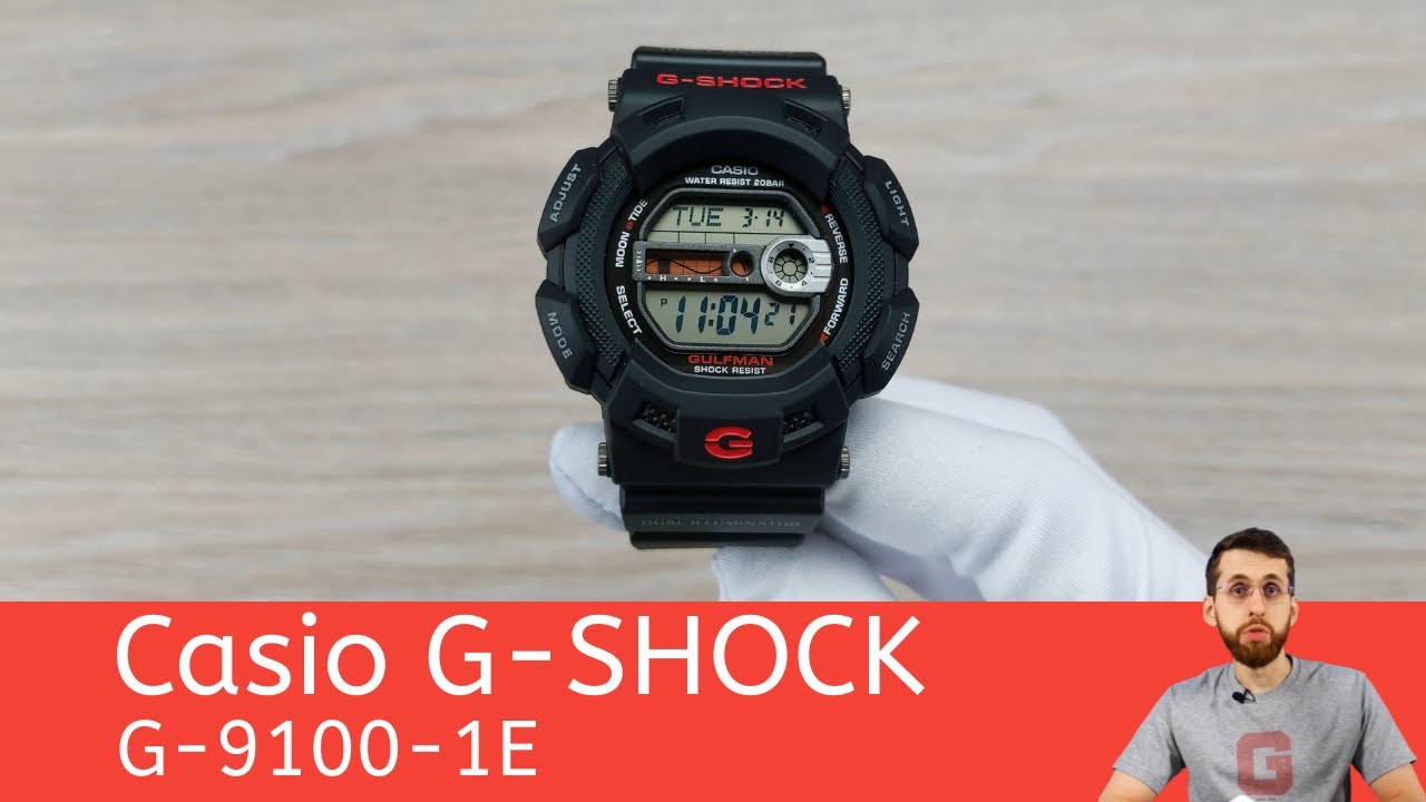 Частер: Не подвержен коррозии / Casio G-SHOCK G-9100-1E