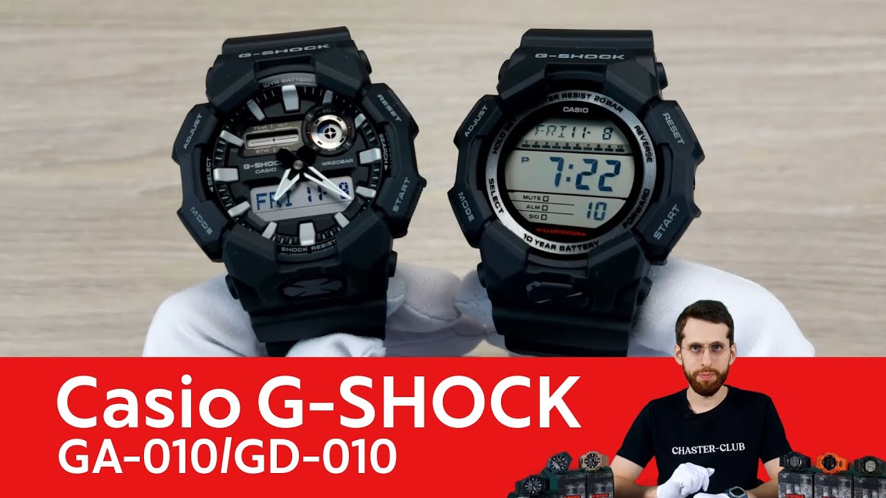 Частер: Новые бюджетные G-SHOCK / Casio GA-010 и GD-010