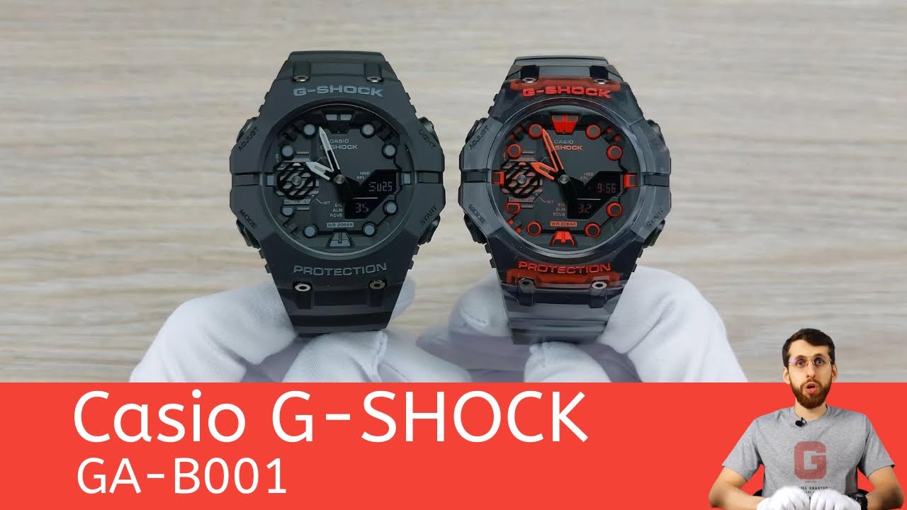 Частер: Новые футуристичные G-SHOCK / Casio GA-B001-1A и GA-B001G-1A