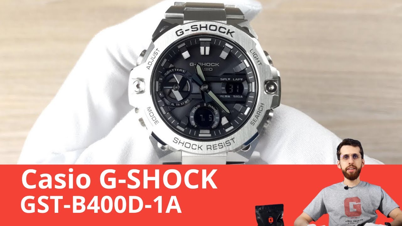 Частер: Новые офисные G-SHOCK / Casio GST-B400D-1A