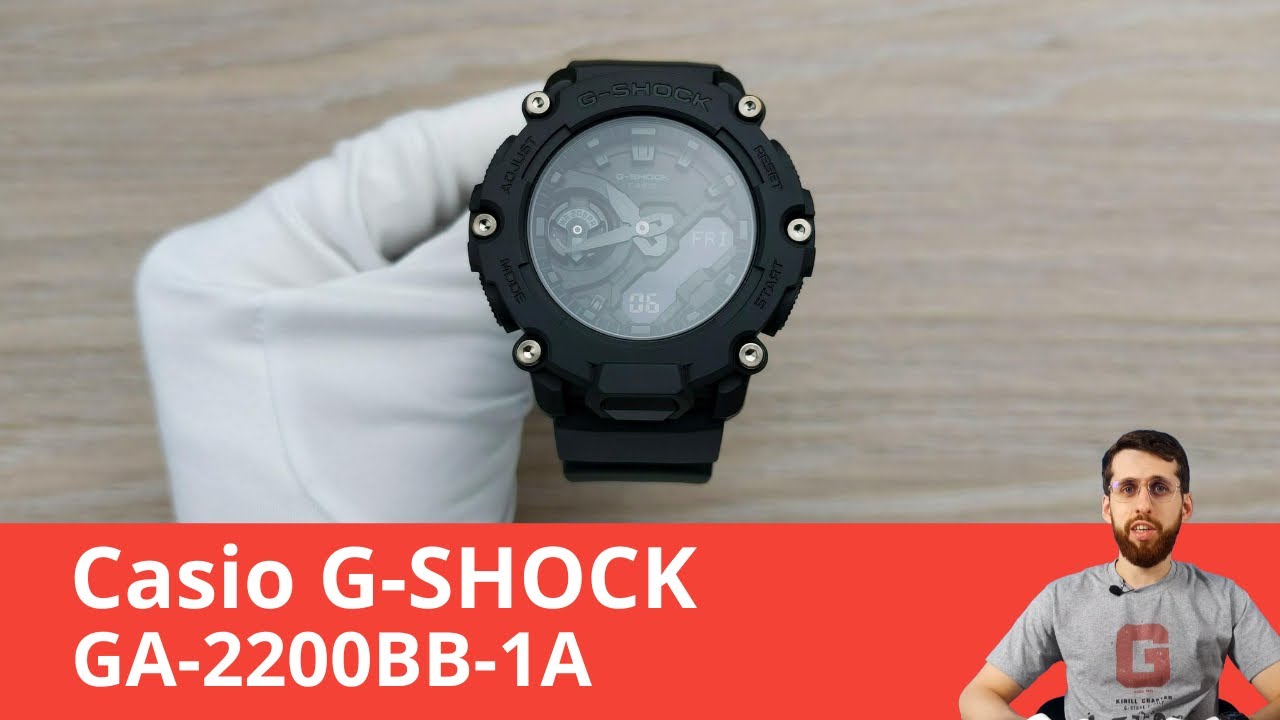 Частер: Новый карбоновый G-SHOCK / Casio GA-2200BB-1A