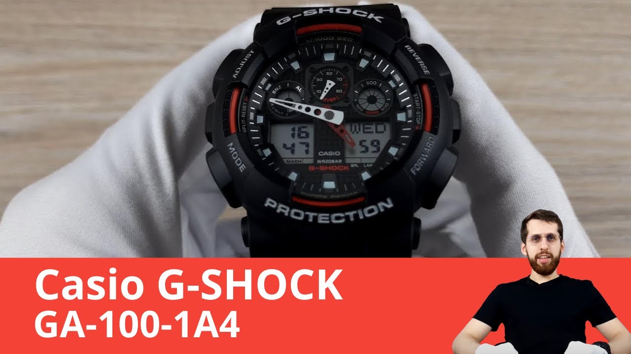 Частер: Обзор часов Casio G-SHOCK GA-100-1A4