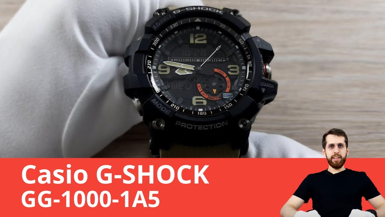 Частер: Обзор часов Casio G-SHOCK GG-1000-1A5 из серии Mudmaster