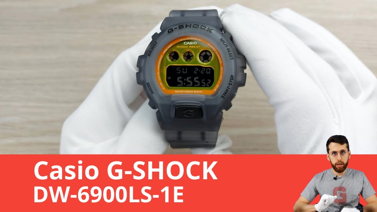 Частер: Оранжево-серый G-SHOCK / Casio DW-6900LS-1E