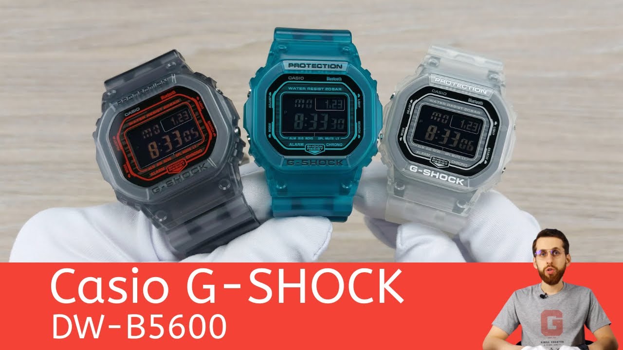Частер: Полупрозрачная классика с Bluetooth / Casio DW-B5600