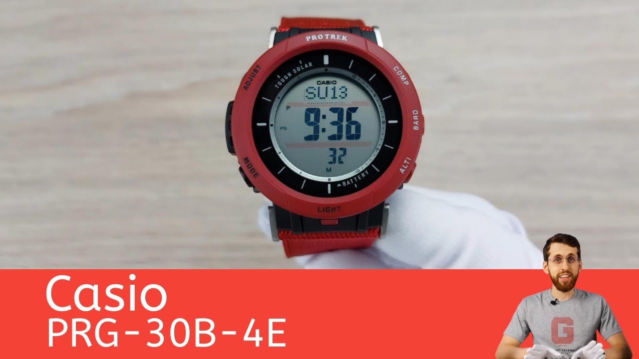 Частер: Pro Trek с самой лучшей читаемостью / Casio PRG-30B-4E