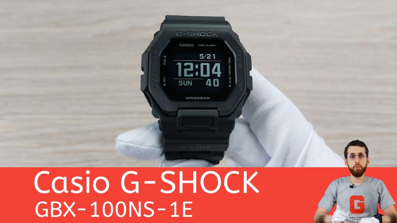 Частер: Сёрферский чёрный / Casio G-SHOCK GBX-100NS-1E