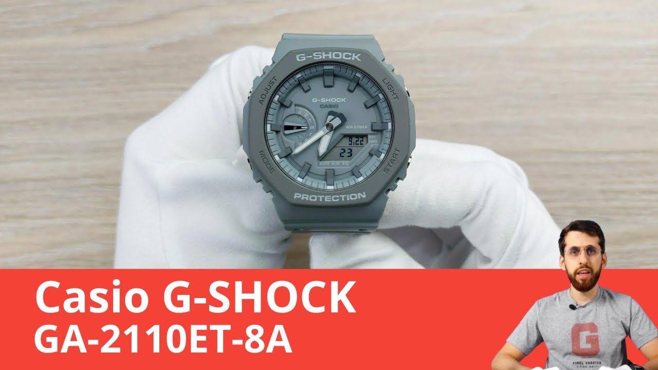 Частер: Стильные серые G-SHOCK / Casio GA-2110ET-8A