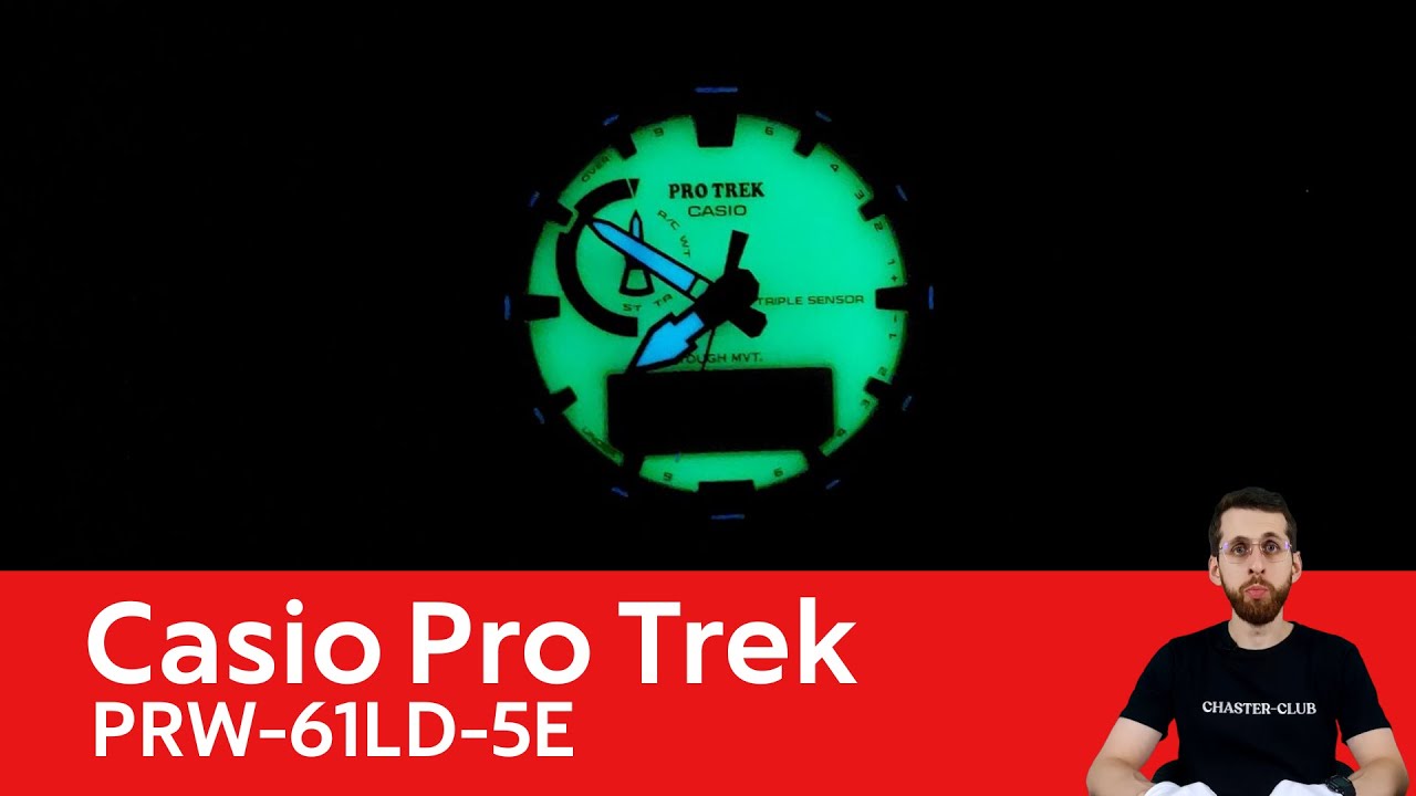 Частер: Светящийся Pro Trek / Casio PRW-61LD-5E