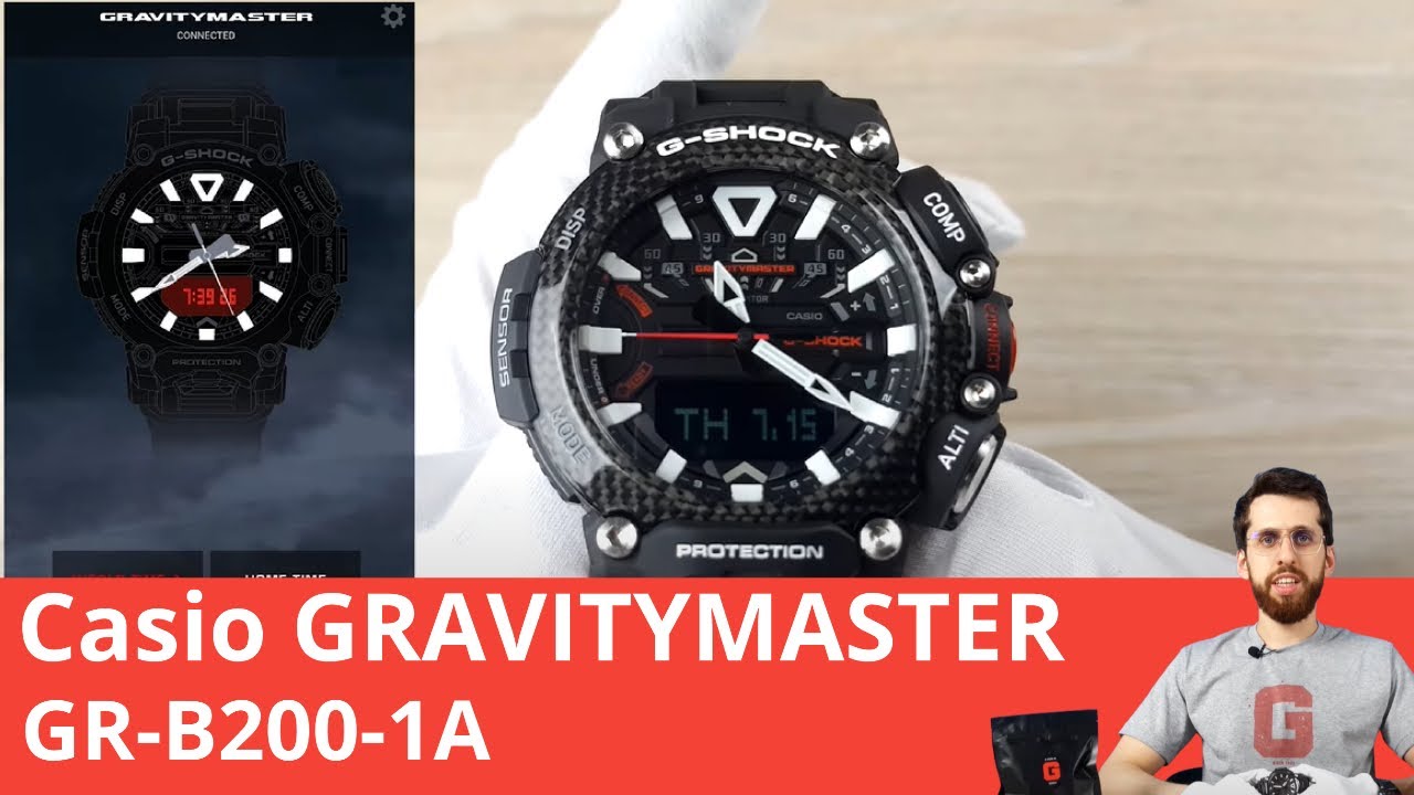 Частер: Вертолёты и G-SHOCK / Casio GRAVITYMASTER GR-B200-1A
