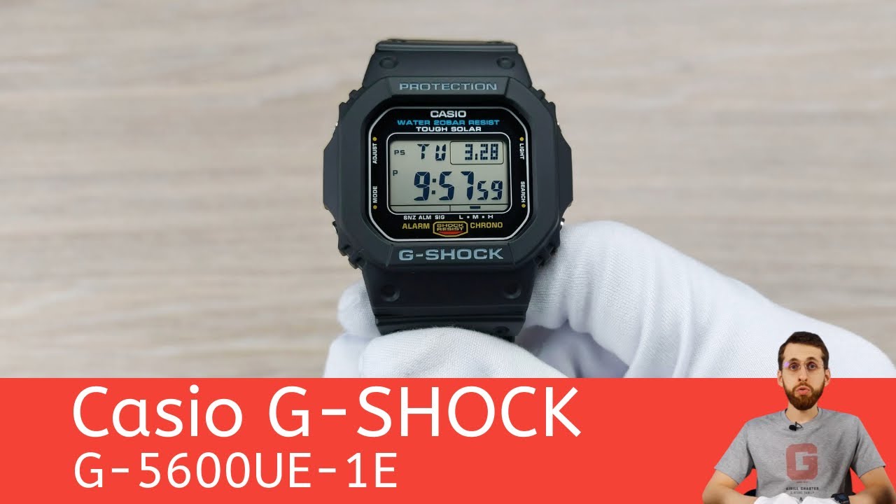 Частер: Возрождённые прямоугольные G-SHOCK / Casio G-5600UE-1E