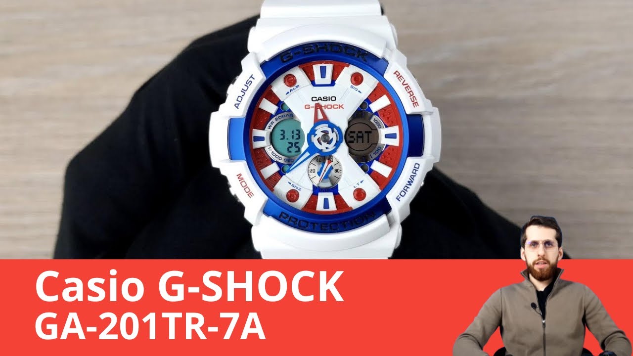 Частер: Яркие G-SHOCK на лето / Casio GA-201TR-7A