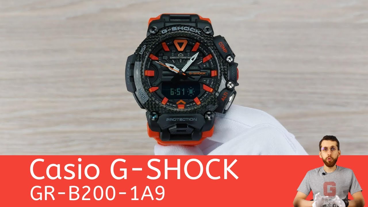 Частер: Яркий GRAVITYMASTER / Casio G-SHOCK GR-B200-1A9