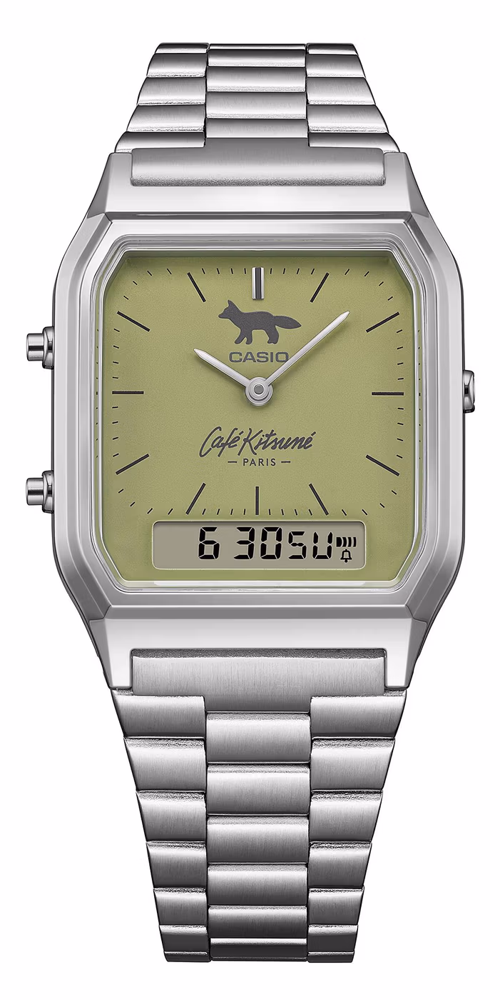 Casio AQ-230ECK-3A: лимитированная версия Café Kitsuné в оттенках матча
