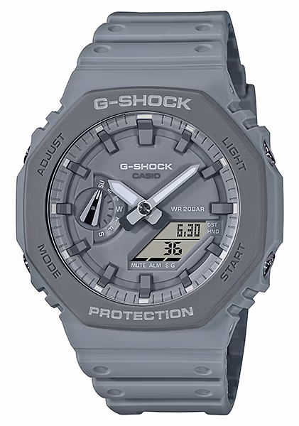 Серый G-Shock GA-2110ET-8A из серии Earth Color Tone