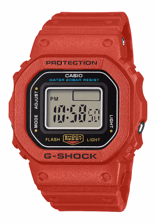 Красные часы-кольцо Casio G-Shock DWN-5600-4