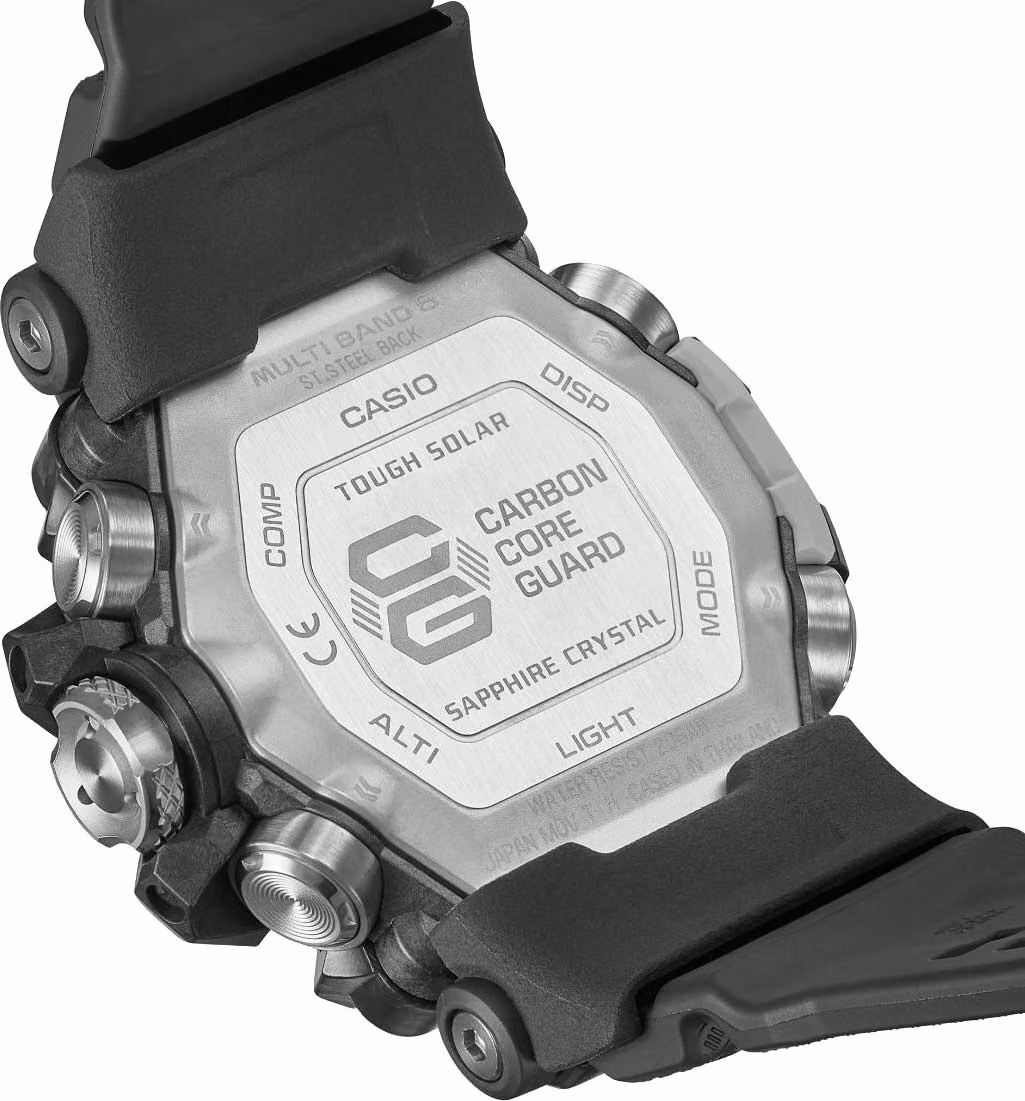 Задняя крышка GWG-2000-1A1 с маркировкой Carbon Core Guard и Sapphire Crystal
